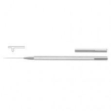 Fenzl Lens Manipulating Hook Straight With Guard Stainless Steel, 12 cm - 4 3/4" Tip Diameter 0.15 mm